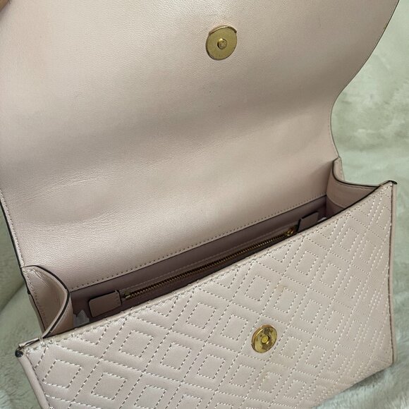 Tory Burch Fleming Convertible Shoulder Bag Shell Pink - Picture 14 of 16